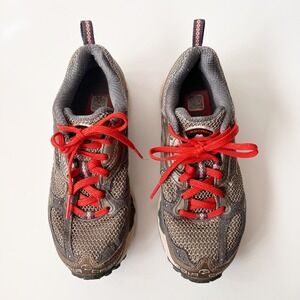 Brooks Cascadia Trail Running Shoes Size 6.5 Grey Brown Red Hiking Gorpcore Dad